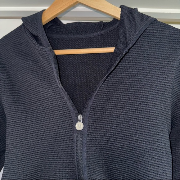 Vuori Waffle Seamless Black Zip-Up Hoodie S - Picture 4 of 6